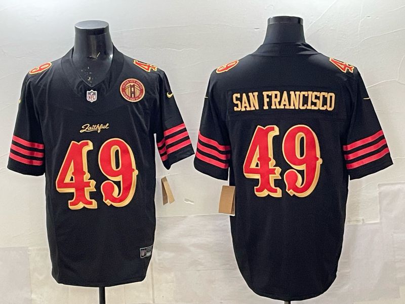 Men 2025 San Francisco 49ers #49 San francisco black 5th generation Nike Limited NFL Jersey style 009->women nfl jersey->Women Jersey